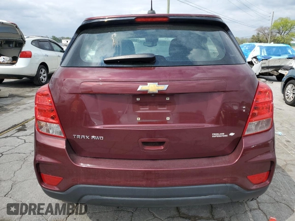 2017 Chevrolet Trax LS with VIN 3GNCJNSB5HL208399, listed as a Copart auction lot 52690765 with 0 mi miles and Clean Title. Bid and sale history available at carsss.com. Image 6.