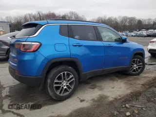 2018 Jeep Compass Latitude with VIN 3C4NJDBB9JT342849, listed as a Copart auction lot 52559935 with 81,241 mi miles and Salvage Title. Bid and sale history available at DreamBid. Image 3.