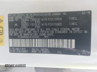2018 Lexus RX 350 z VIN 2T2BZMCAXJC144930, wystawiony jako IAAI lot #41857778 z przebiegiem 108 191 mil mil oraz . Historia ofert i sprzedaży dostępna na DreamBid. Obrazek 9.