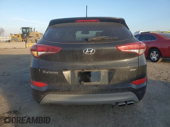 2017 Hyundai Tucson Sport with VIN KM8J3CA25HU572940, listed as a Copart auction lot 87414304 with 56,854 mi miles and Salvage Title. Bid and sale history available at DreamBid. Image 6.
