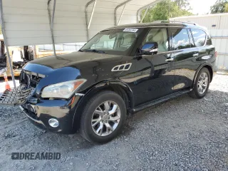 2011 Infiniti QX56 7-passenger with VIN JN8AZ2NFXB9501158, listed as a Copart auction lot 69260764 with 259,923 mi miles and Salvage Title. Bid and sale history available at carsss.com. Image 1.