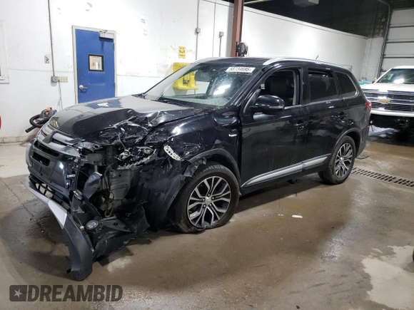 2016 Mitsubishi Outlander GT with VIN JA4JZ4AX7GZ011316, listed as a Copart auction lot 58734695 with 188,955 mi miles and Salvage title. Bid and sale history available at DreamBid. Image 1.