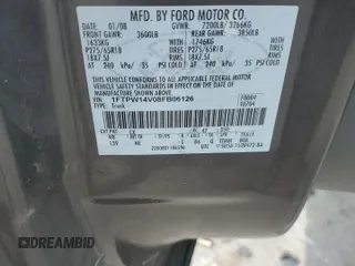 2008 Ford F-150 XLT z VIN 1FTPW14V08FB06126, wystawiony jako Copart lot #60796725 z przebiegiem 172 175 mil mil oraz Szkoda całkowita • Salvage title. Historia ofert i sprzedaży dostępna na DreamBid. Obrazek 13.