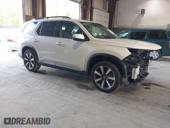 2023 Honda Pilot Elite with VIN 5FNYG1H85PB055926, listed as a IAAI auction lot 40416361 with 16,121 mi miles. Bid and sale history available at carsss.com. Image 1.