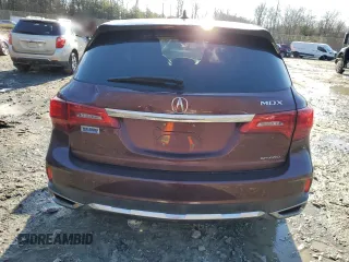 2017 Acura MDX with VIN 5FRYD4H38HB043946, listed as a Copart auction lot 44726245 with 135,660 mi miles and Salvage Title. Bid and sale history available at carsss.com. Image 6.
