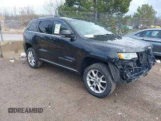 2015 Jeep Grand Cherokee Summit with VIN 1C4RJFJGXFC882787, listed as a IAAI auction lot 42098274 with 147,020 mi miles and . Bid and sale history available at DreamBid. Image 1.