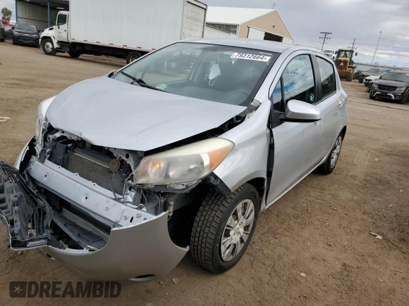 2014 Toyota Yaris L with VIN VNKKTUD34EA001222, listed as a Copart auction lot 79312664 with 101,714 mi miles and Salvage Title. Bid and sale history available at carsss.com. Image 1.