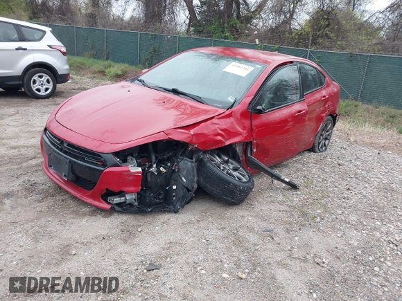 2014 Dodge Dart SXT with VIN 1C3CDFBB5ED825491, listed as a IAAI auction lot 42002241 with 78,585 mi miles. Bid and sale history available at carsss.com. Image 2.