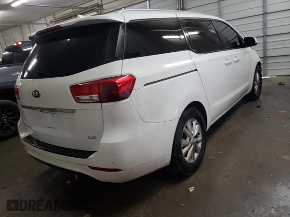 2017 Kia Sedona LX with VIN KNDMB5C16H6247061, listed as a Copart auction lot 86694334 with 219,427 mi miles and Salvage Title. Bid and sale history available at carsss.com. Image 3.