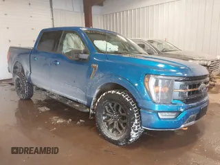 2021 Ford F-150 XL with VIN 1FTEW1E84MFC16395, listed as a IAAI auction lot 41606743 with 81,425 mi miles. Bid and sale history available at carsss.com. Image 1.