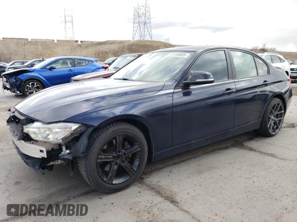 2015 BMW 3 Series 328i with VIN WBA3A5G51FNS87205, listed as a Copart auction lot 47498005 with 65,523 mi miles and Salvage Title. Bid and sale history available at DreamBid. Image 1.