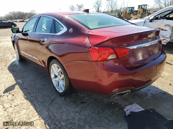 2017 Chevrolet Impala Premier with VIN 2G1145S30H9132831, listed as a Copart auction lot 46284115 with 141,164 mi miles and Salvage Title. Bid and sale history available at carsss.com. Image 2.
