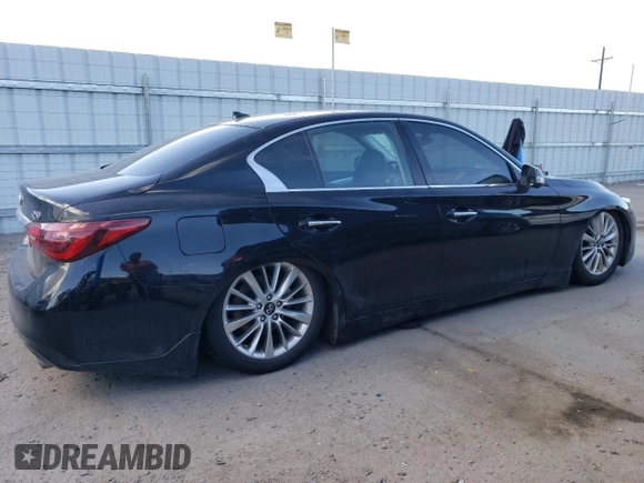 2021 Infiniti Q50 3.0t LUXE with VIN JN1EV7BP9MM700661, listed as a Copart auction lot 47864815 with 70,459 mi miles and Non Repairable. Bid and sale history available at carsss.com. Image 3.