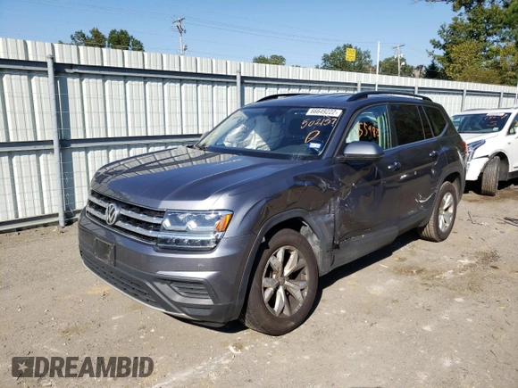 2020 Volkswagen Atlas S z VIN 1V2AP2CA1LC502159, wystawiony jako Copart lot #66649222 z przebiegiem 55 980 mil mil oraz . Historia ofert i sprzedaży dostępna na DreamBid. Obrazek 2.