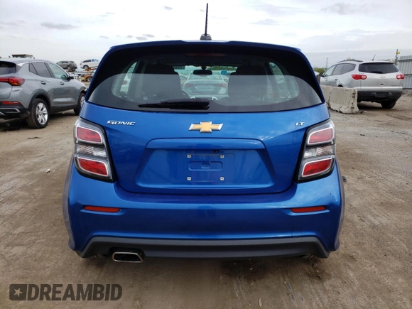 2017 Chevrolet Sonic LT with VIN 1G1JD6SH8H4166472, listed as a Copart auction lot 72593214 with 29,297 mi miles and Salvage Title. Bid and sale history available at carsss.com. Image 6.