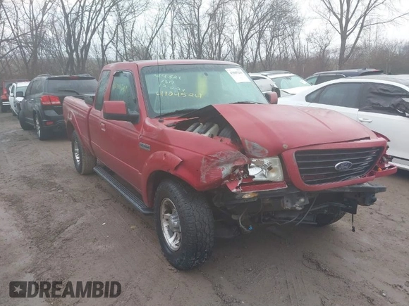 2009 Ford Ranger XLT with VIN 1FTYR44E79PA69116, listed as a IAAI auction lot 41045261 with 118,649 mi miles. Bid and sale history available at carsss.com. Image 1.
