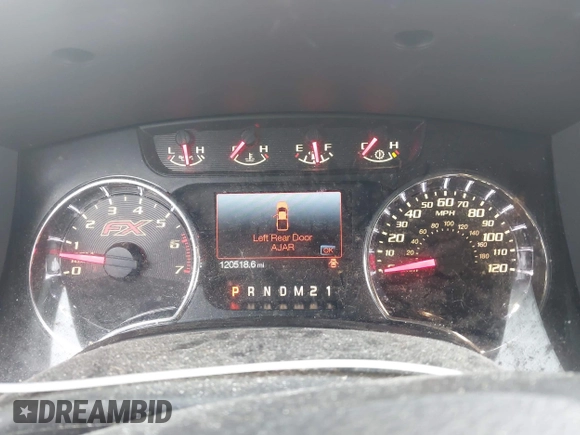 2014 Ford F-150 XL with VIN 1FTFW1ET0EFB67755, listed as a IAAI auction lot 42628729 with 120,518 mi miles and . Bid and sale history available at DreamBid. Image 7.