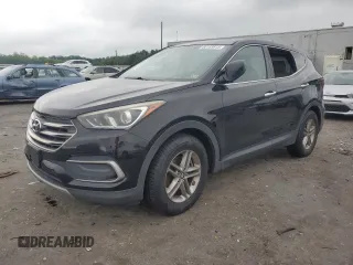 2018 Hyundai Santa Fe 2.4L with VIN 5XYZTDLBXJG526506, listed as a Copart auction lot 60153815 with 143,033 mi miles and Salvage title. Bid and sale history available at DreamBid. Image 1.