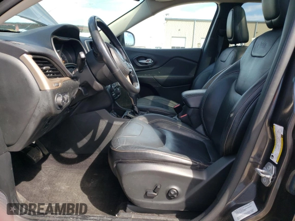 2015 Jeep Cherokee Limited with VIN 1C4PJLDBXFW532225, listed as a Copart auction lot 46227465 with 97,428 mi miles and Salvage Title. Bid and sale history available at DreamBid. Image 7.