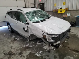 2022 GMC Terrain SLE z VIN 3GKALTEV2NL127557, wystawiony jako Copart lot #56729945 z przebiegiem Nie podano mil oraz Czysty tytuł • Clean title. Historia ofert i sprzedaży dostępna na DreamBid. Obrazek 4.