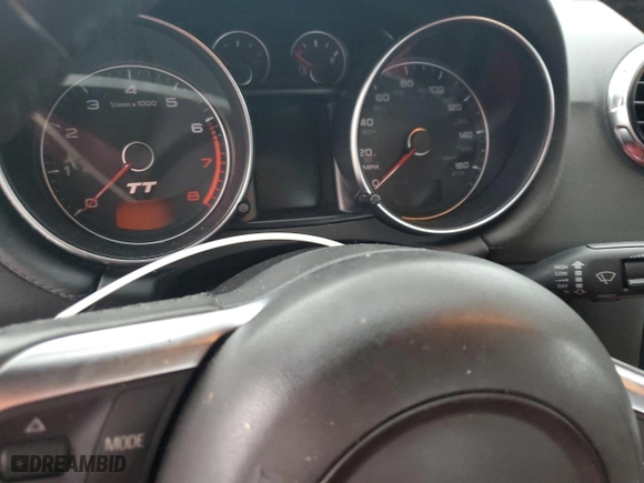 2009 Audi TT 3.2L with VIN TRUDD38J991003349, listed as a Copart auction lot 74860054 with 0 mi miles and Salvage Title. Bid and sale history available at carsss.com. Image 9.