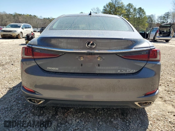 2021 Lexus ES 350 with VIN 58ADZ1B18MU084235, listed as a Copart auction lot 50713635 with 55,539 mi miles and Salvage Title. Bid and sale history available at DreamBid. Image 6.