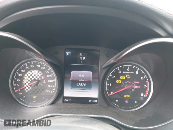 2018 Mercedes-Benz C 43 AMG with VIN 55SWF6EB5JU235937, listed as a IAAI auction lot 42050650 with 67,876 mi miles and . Bid and sale history available at carsss.com. Image 7.