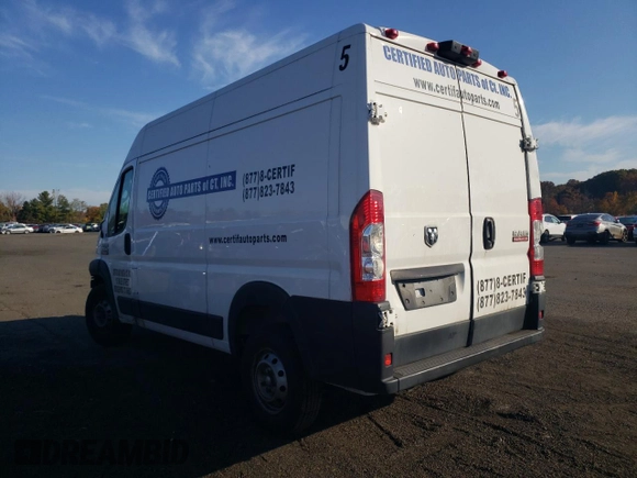 2019 Ram ProMaster Cargo with VIN 3C6TRVCG7KE539385, listed as a Copart auction lot 76939384 with Not Provided miles and Salvage Title. Bid and sale history available at DreamBid. Image 2.