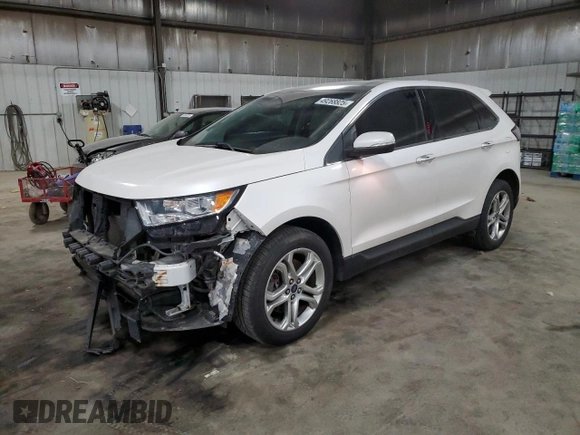 2017 Ford Edge Titanium with VIN 2FMPK4K83HBC14599, listed as a Copart auction lot 49268825 with 114,041 mi miles and Salvage Title. Bid and sale history available at carsss.com. Image 1.