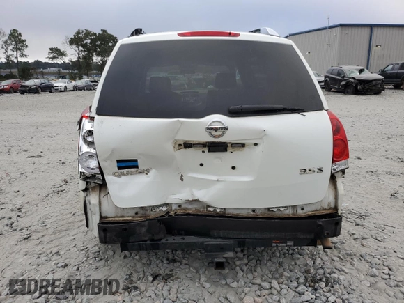 2008 Nissan Quest with VIN 5N1BV28UX8N112473, listed as a Copart auction lot 77664004 with 220,882 mi miles and Salvage Title. Bid and sale history available at carsss.com. Image 6.