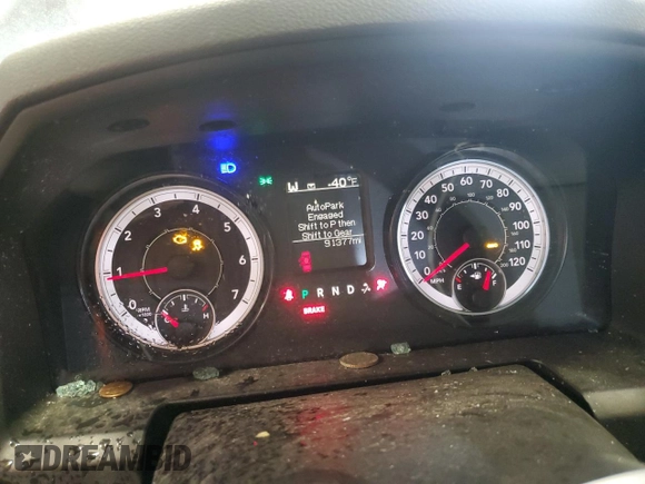 2017 Ram 1500 Express with VIN 1C6RR7KT5HS591303, listed as a Copart auction lot 54698035 with 91,377 mi miles and Non repairable. Bid and sale history available at DreamBid. Image 9.