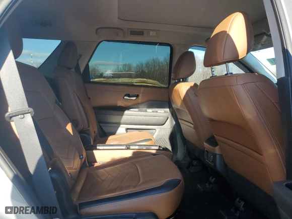 2023 Nissan Pathfinder Platinum with VIN 5N1DR3DK3PC202193, listed as a Copart auction lot 45381875 with 35,785 mi miles and Salvage Title. Bid and sale history available at carsss.com. Image 11.