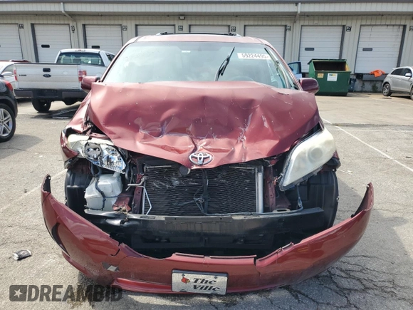 2012 Toyota Sienna XLE AAS with VIN 5TDYK3DC1CS233762, listed as a Copart auction lot 59224495 with 116,155 mi miles and Salvage title. Bid and sale history available at DreamBid. Image 5.