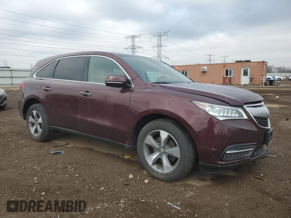 2014 Acura MDX z VIN 5FRYD4H28EB030178, wystawiony jako Copart lot #52389515 z przebiegiem Nie podano mil oraz Szkoda całkowita • Salvage title. Historia ofert i sprzedaży dostępna na DreamBid. Obrazek 4.