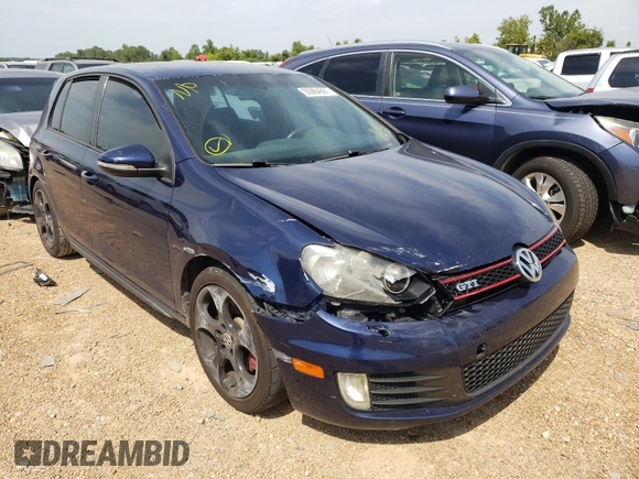 2010 Volkswagen Golf GTI with VIN WVWHV7AJ4AW376431, listed as a Copart auction lot 69883014 with 185,644 mi miles and Salvage title. Bid and sale history available at DreamBid. Image 1.