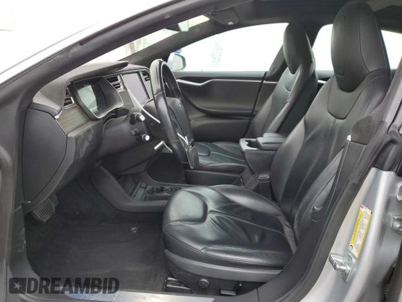 2015 Tesla Model S 85D with VIN 5YJSA1H28FFP78686, listed as a Copart auction lot 53310595 with 69,682 mi miles and Salvage Title. Bid and sale history available at carsss.com. Image 7.
