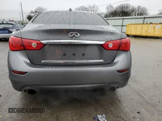 2015 Infiniti Q50 Premium with VIN JN1BV7AP0FM350554, listed as a Copart auction lot 45019465 with 95,069 mi miles and Salvage Title. Bid and sale history available at carsss.com. Image 6.
