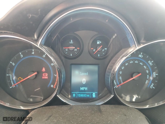 2012 Chevrolet Cruze LT w/2LT with VIN 1G1PG5SC9C7260867, listed as a Copart auction lot 54003255 with 159,693 mi miles and Clean Title. Bid and sale history available at carsss.com. Image 9.