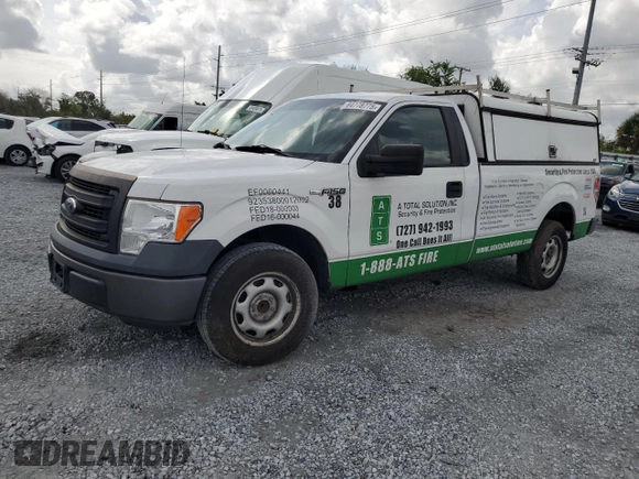 2014 Ford F-150 XL with VIN 1FTMF1CM2EKF16215, listed as a Copart auction lot 64778775 with 242,400 mi miles and Clean title. Bid and sale history available at DreamBid. Image 1.