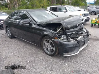 2015 Mercedes-Benz C-Class C 300 with VIN 55SWF4JBXFU045679, listed as a IAAI auction lot 41894282 with 177,599 mi miles. Bid and sale history available at carsss.com. Image 1.