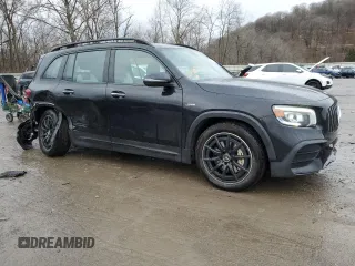 2021 Mercedes-Benz GLB with VIN W1N4M5BB7MW107916, listed as a Copart auction lot 43148134 with 29,950 mi miles. Bid and sale history available at carsss.com. Image 4.