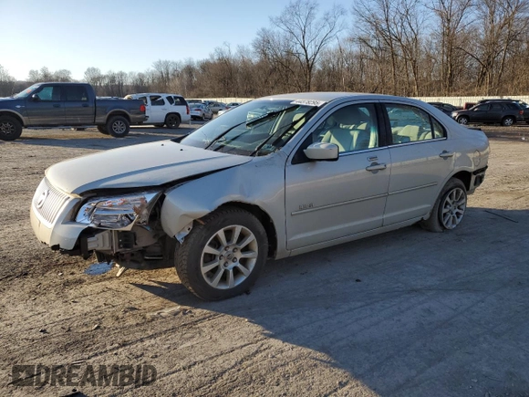 2008 Mercury Milan with VIN 3MEHM07ZX8R606783, listed as a Copart auction lot 44378295 with 88,097 mi miles and Salvage Title. Bid and sale history available at carsss.com. Image 1.
