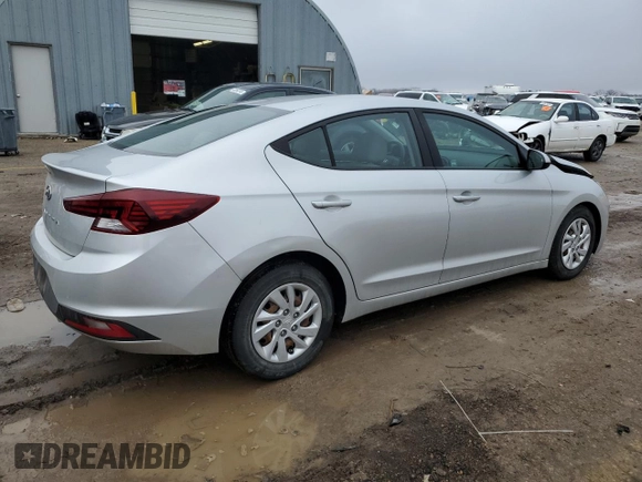 2019 Hyundai Elantra SE with VIN 5NPD74LF2KH474218, listed as a Copart auction lot 43427075 with 101,681 mi miles and Salvage Title. Bid and sale history available at DreamBid. Image 3.