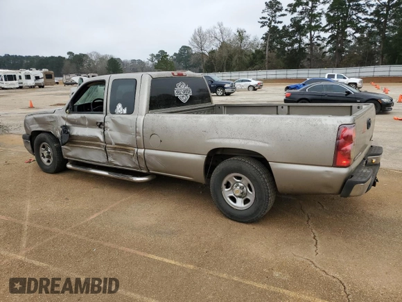 2003 Chevrolet Silverado 1500 LS with VIN 1GCEC19T23E314224, listed as a Copart auction lot 44704185 with 195,422 mi miles and Salvage Title. Bid and sale history available at DreamBid. Image 2.