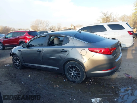 2013 Kia Optima LX with VIN 5XXGM4A77DG166140, listed as a IAAI auction lot 41881144 with 185,391 mi miles. Bid and sale history available at carsss.com. Image 14.