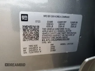 2024 Buick Envista Avenir with VIN KL47LCE22RB030159, listed as a Copart auction lot 51705945 with 20,212 mi miles and Salvage Title. Bid and sale history available at DreamBid. Image 13.