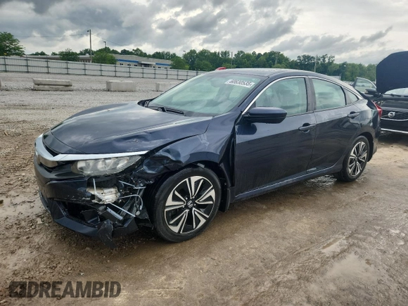 2016 Honda Civic EX-L with VIN 19XFC1F75GE018863, listed as a Copart auction lot 60630535 with 158,806 mi miles and Salvage title. Bid and sale history available at DreamBid. Image 1.