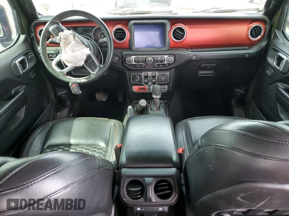 2021 Jeep Wrangler Unlimited Rubicon with VIN 1C4JJXFM3MW555919, listed as a Copart auction lot 54319775 with 51,188 mi miles and Salvage title. Bid and sale history available at DreamBid. Image 8.