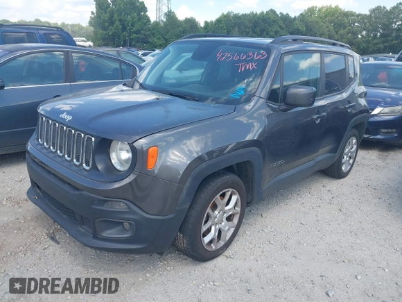 2018 Jeep Renegade Latitude with VIN ZACCJABB6JPJ47186, listed as a IAAI auction lot 42566363 with 182,404 mi miles and . Bid and sale history available at DreamBid. Image 17.