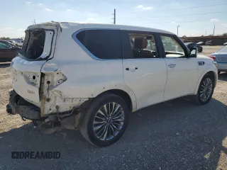 2018 Infiniti QX80 with VIN JN8AZ2NE9J9195382, listed as a Copart auction lot 71923024 with 92,900 mi miles and Salvage Title. Bid and sale history available at carsss.com. Image 3.